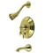 Kingston Brass KB36370ACL Single-Handle Tub and Shower Faucet, Brushed Brass KB36370ACL - alternate 1